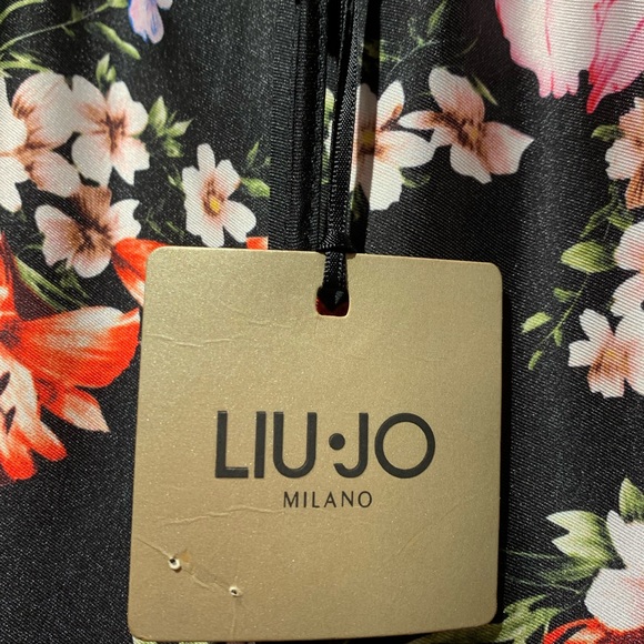 New Lou•Jo Miland floral print side striped Trousers size 40 US 4 - Picture 6 of 10